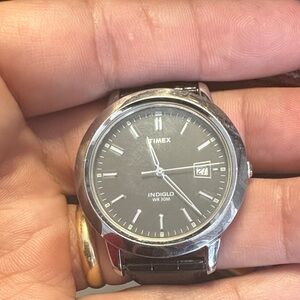 Timex Black and Silver Men's Watch